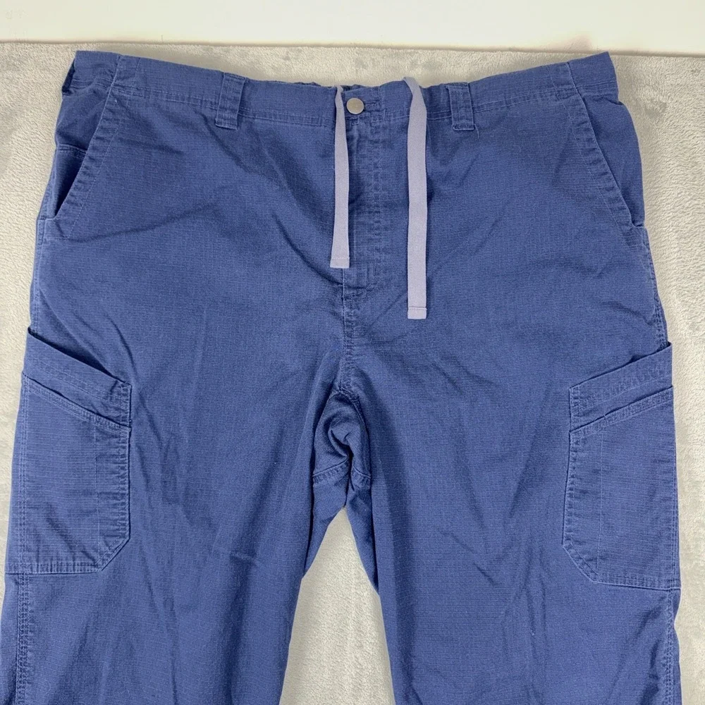Carhartt Scrubs C54108T Men's XXL TALL Ripstop 8-Pocket Pants Uniform Navy Blue